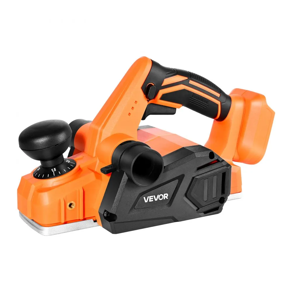VEVOR Cordless Handheld Planer, 3-1/4-Inch Cut Width, 15000 RPM Electric Hand (Bare Tool Only),-$45