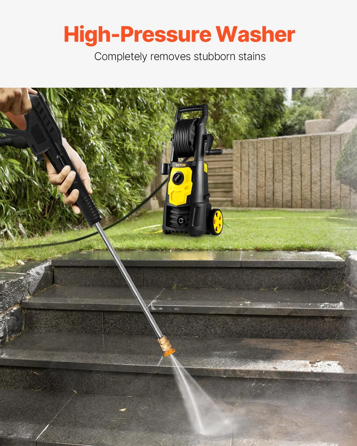 Open Box, 90% new VEVOR Electric Pressure Washer, 2000 PSI, Max. 1.76 GPM Power Washer,-$90