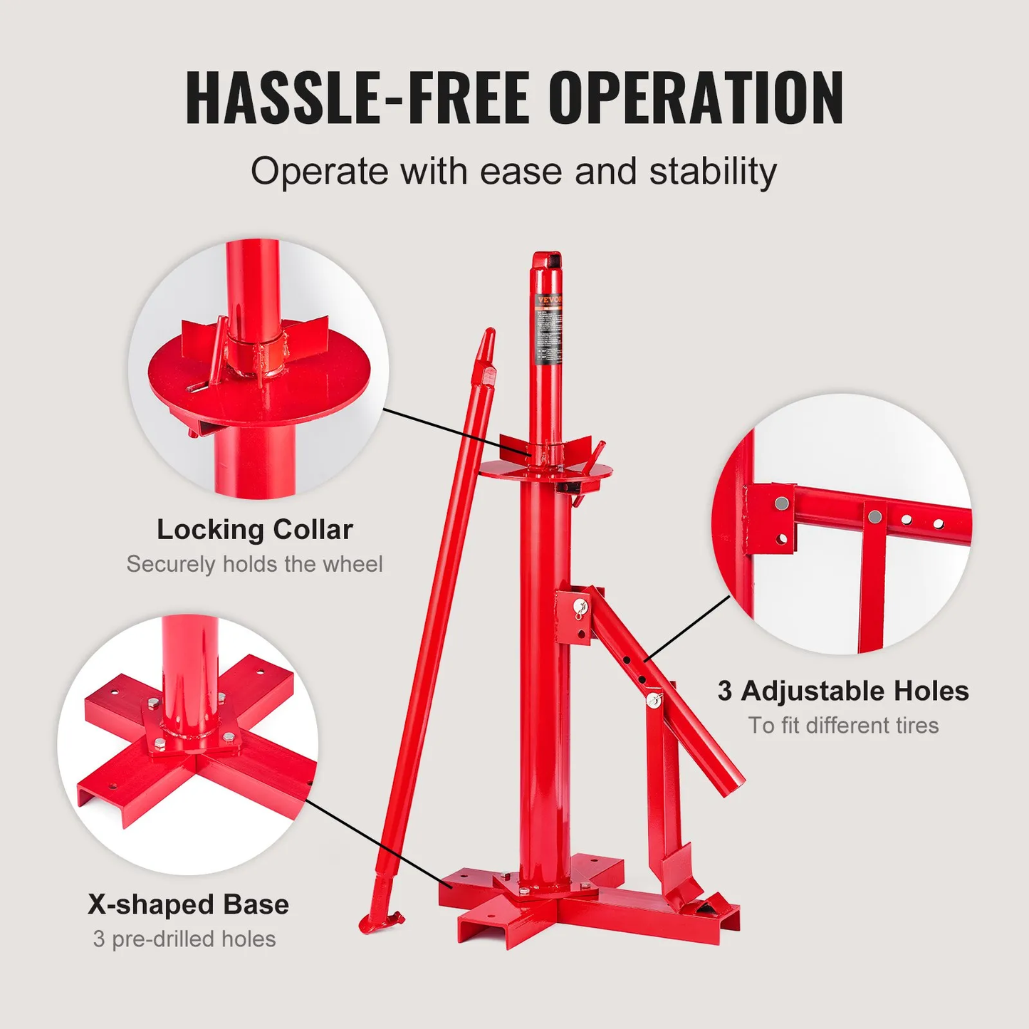 VEVOR Manual Tire Changer, Portable Hand Bead Breaker Mounting Tool for 8" - 16" Tires,-$60