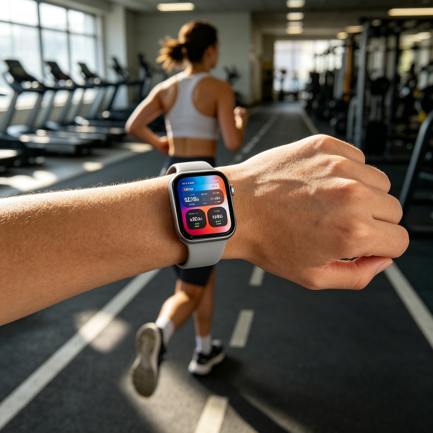 BNIB-PremiumAV S12 Max Smart Watch with 1.83 Inch HD Display,heart rate monitor, Sports Modes,silver,-$25