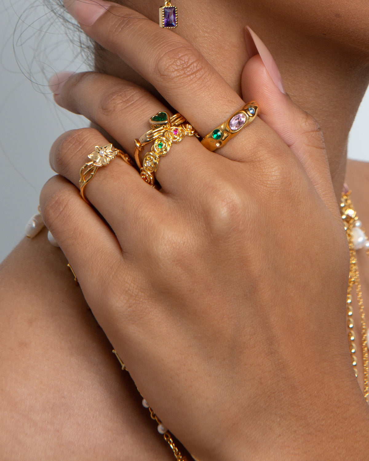 Brand New En Route Mezzogiorno Gold Ring – Size 9 | Premium Plated Jewelry ,-$15