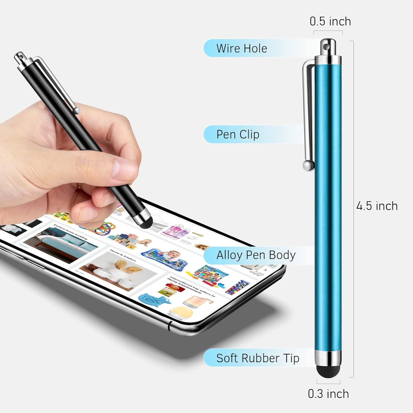 BNIB-Abiarst High Precision Universal Stylus for iPad iPhone Tablets Samsung Galaxy
