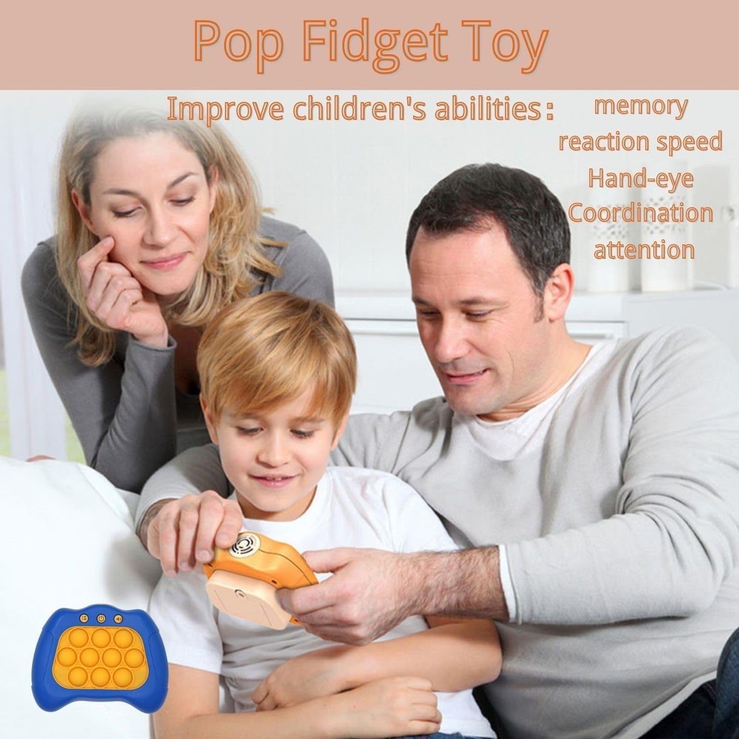 BNIB-Handheld Electronic Sensory Fidget Toy - Light Sensory Toys  Birthday Gifts for Kids 3+ Years Old,-$10