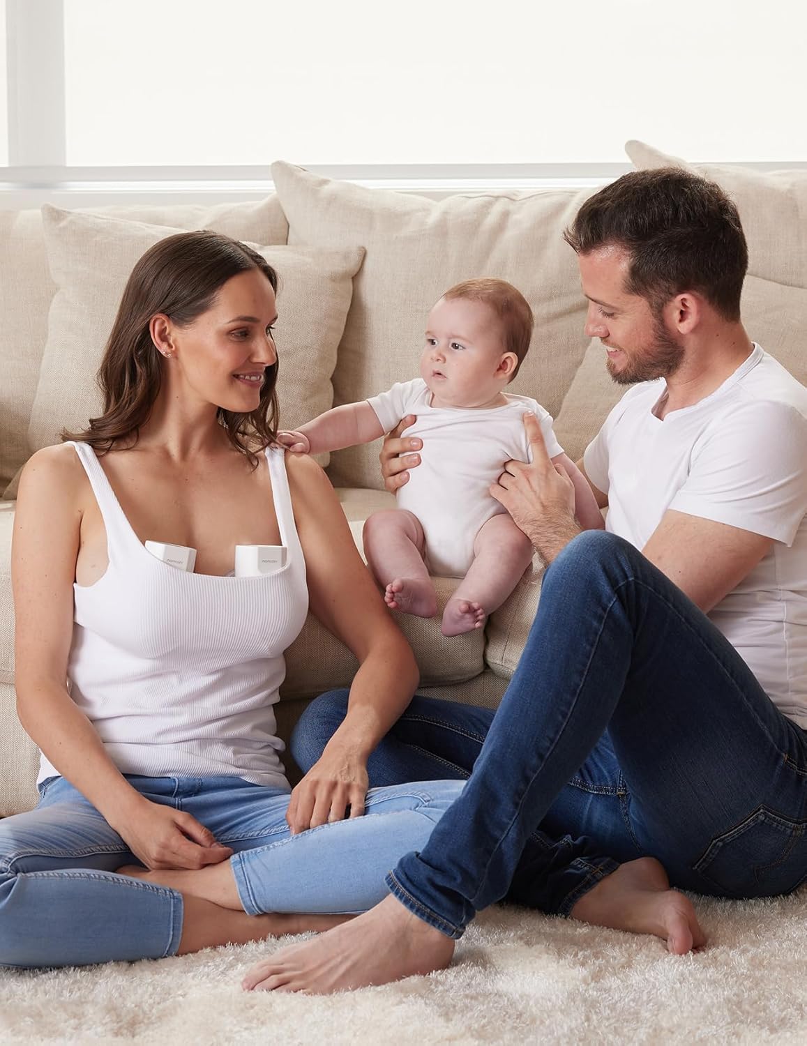 BNIB-Momcozy S12 Pro Wearable Double Wireless Pump - 3 Modes 9 Levels, Comfortable DoubleFit Flange (2 Pack)