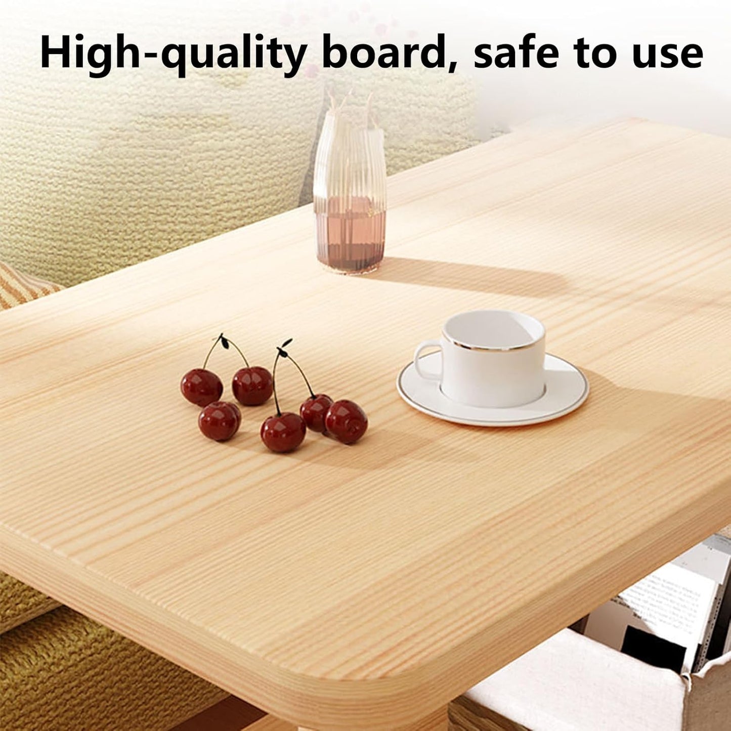 Brand New Assemble Small End Table for Small Spaces,Nightstand with 4 360-degree Wheels,-$40