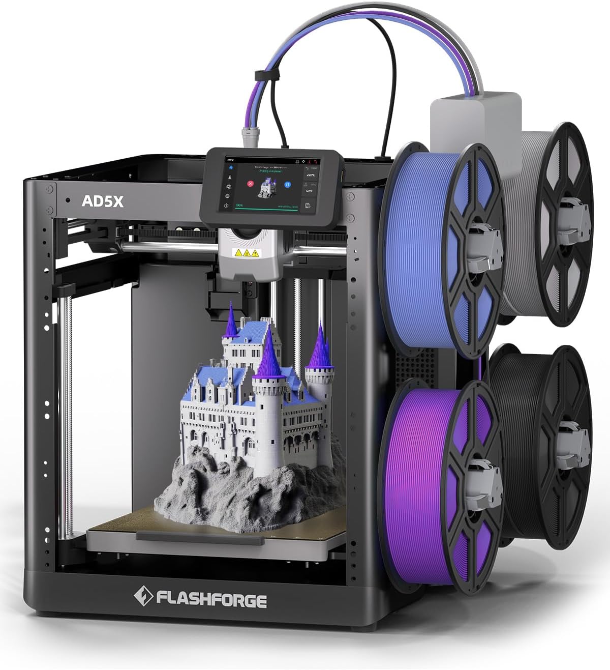 OPen Box AD5X Multi-Color 3D Printer 4 Colors with IFS, Fully Auto Leveling FDM 3D Printer,-$250
