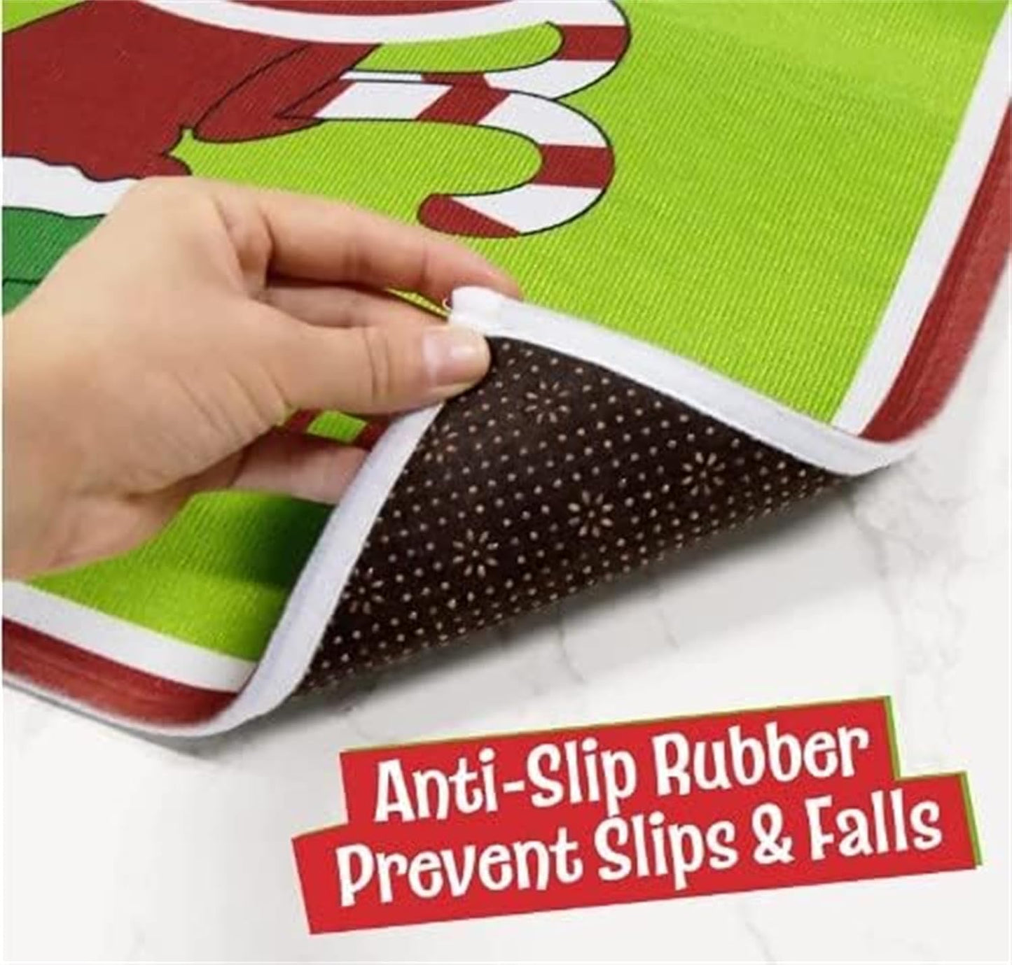 BNIB-Grinch Christmas Bathroom Decor - GRINCHS Decorations Bathroom Rugs and MATS Sets,-$10