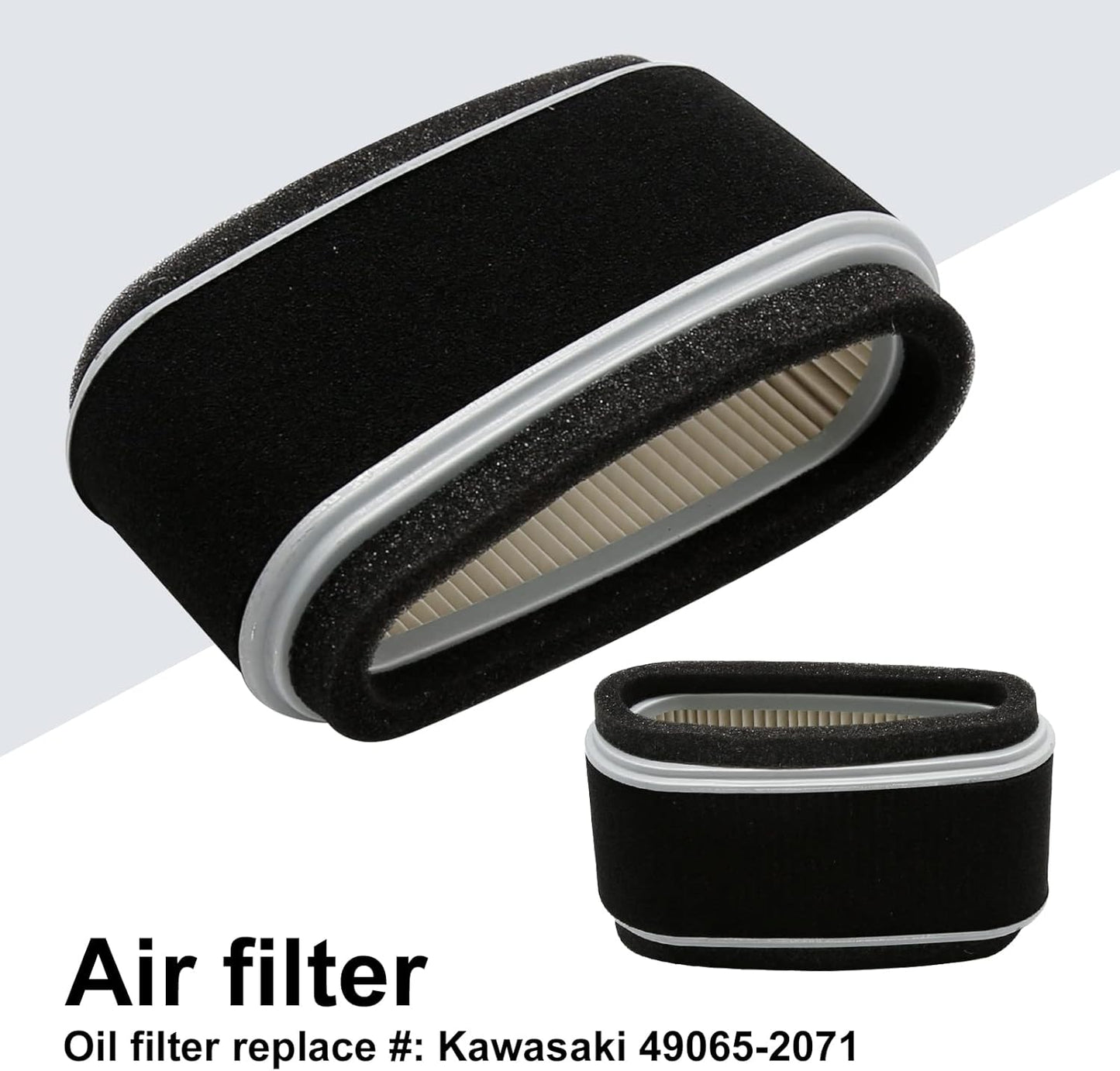 BNIB-Air Filter 11013-2141 49065-2071 for Kawasaki FC400V FC420V & John Deere LX172 LX176 Lawn Mower,-$15