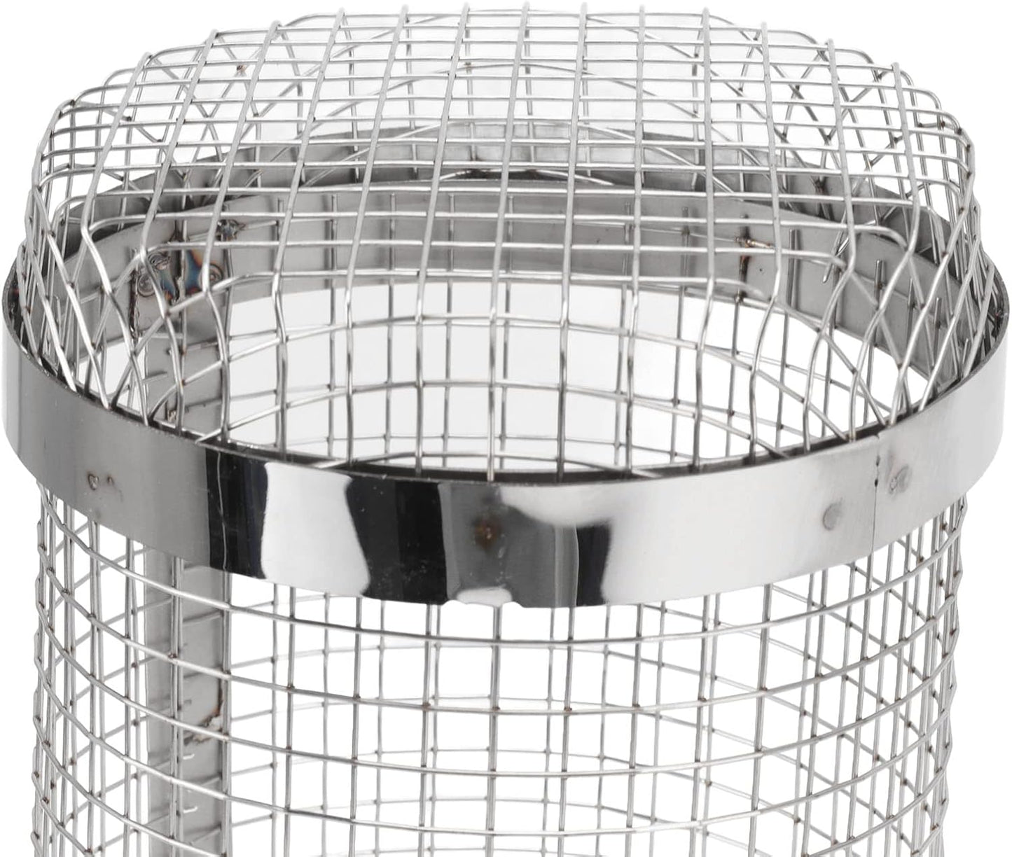 BNIB-Rolling Grill Baskets for Outdoor Grilling,Stainless Steel Heat Resistant Rust Prevention (20cm),-$8