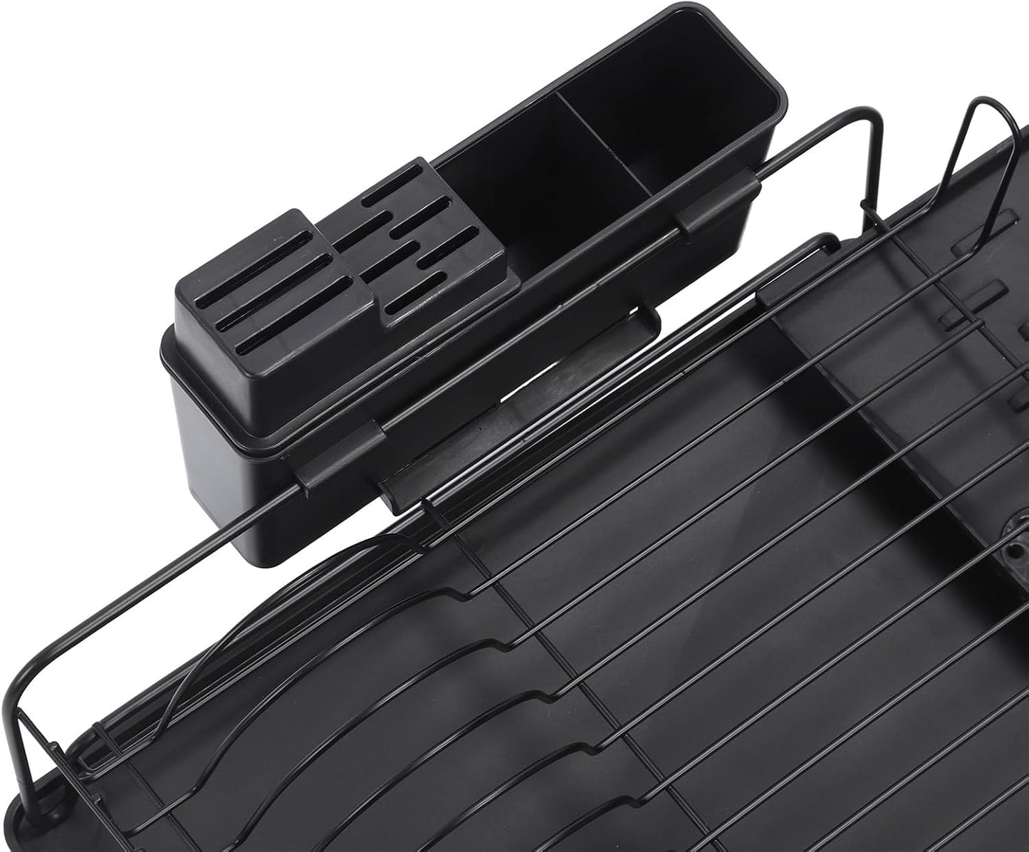BNIB-Extendable Dish Rack, Multifunctional Expandable Dish Drainer with Large Capacity for Kitchen Counter,
