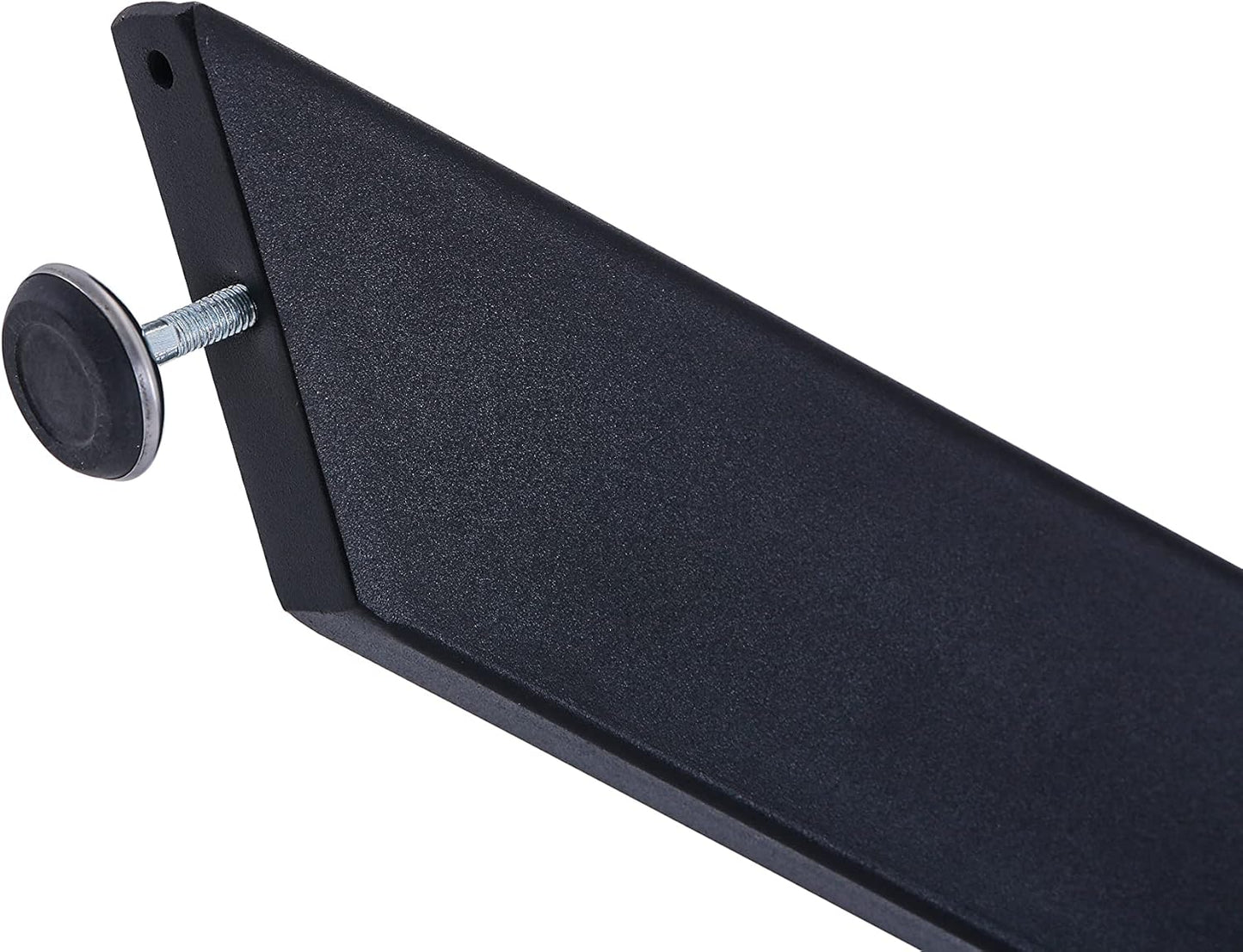 BNIB-GOLDFAN Glass Dining Table, 35.5 inches Round Modern Kitchen Table Home Furniture with Black Metal Legs