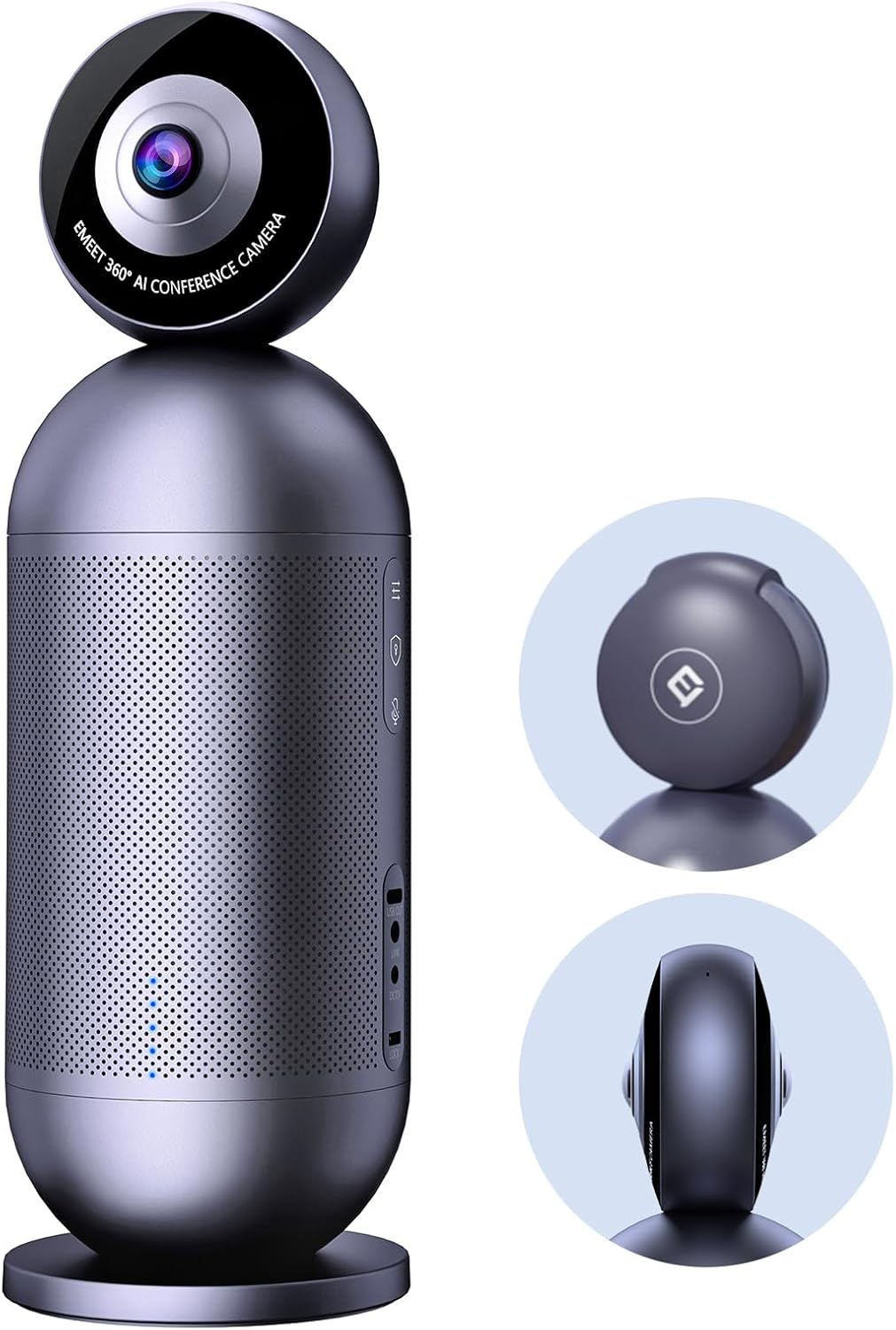 OPen Box EMEET Meeting Capsule Pro, Dual 4K Lenses 360°Auto-Tracking Speakers Video Conference Camera ,-$300