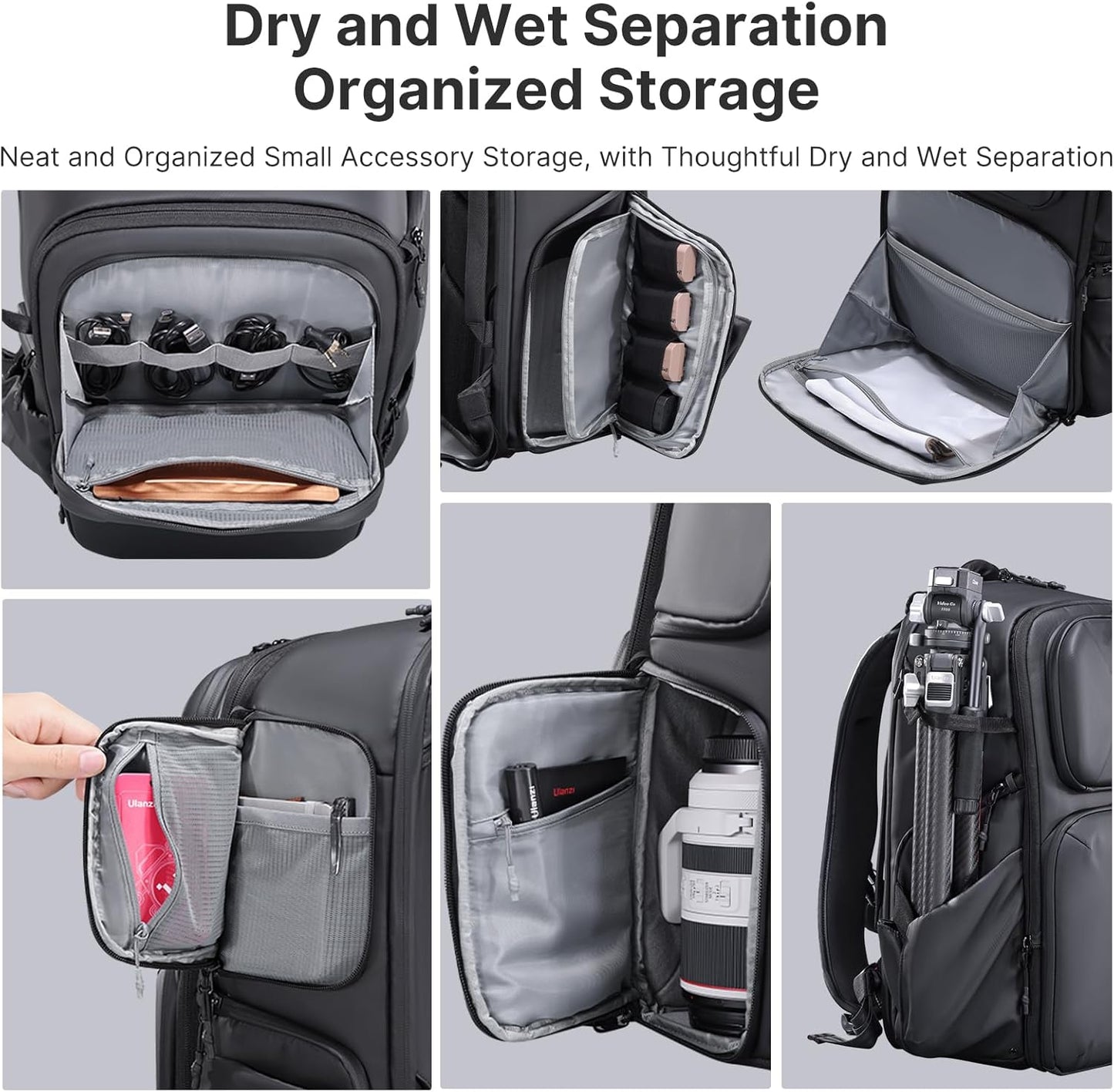 BNIB-ULANZI BP10 35L Hardshell Camera Backpack – Splash-proof Anti-Theft DSLR/Drone/Laptop Bag
