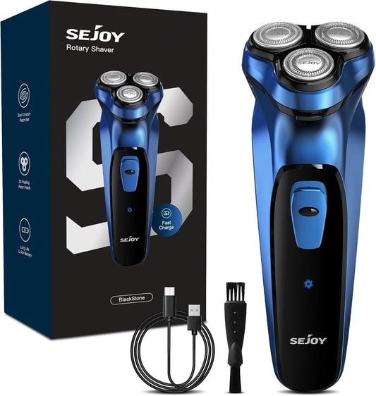 BNIB-Sejoy Electric Razor for Men,Electric Shavers for Men,Face Shaver, Cordless Washable,-$15