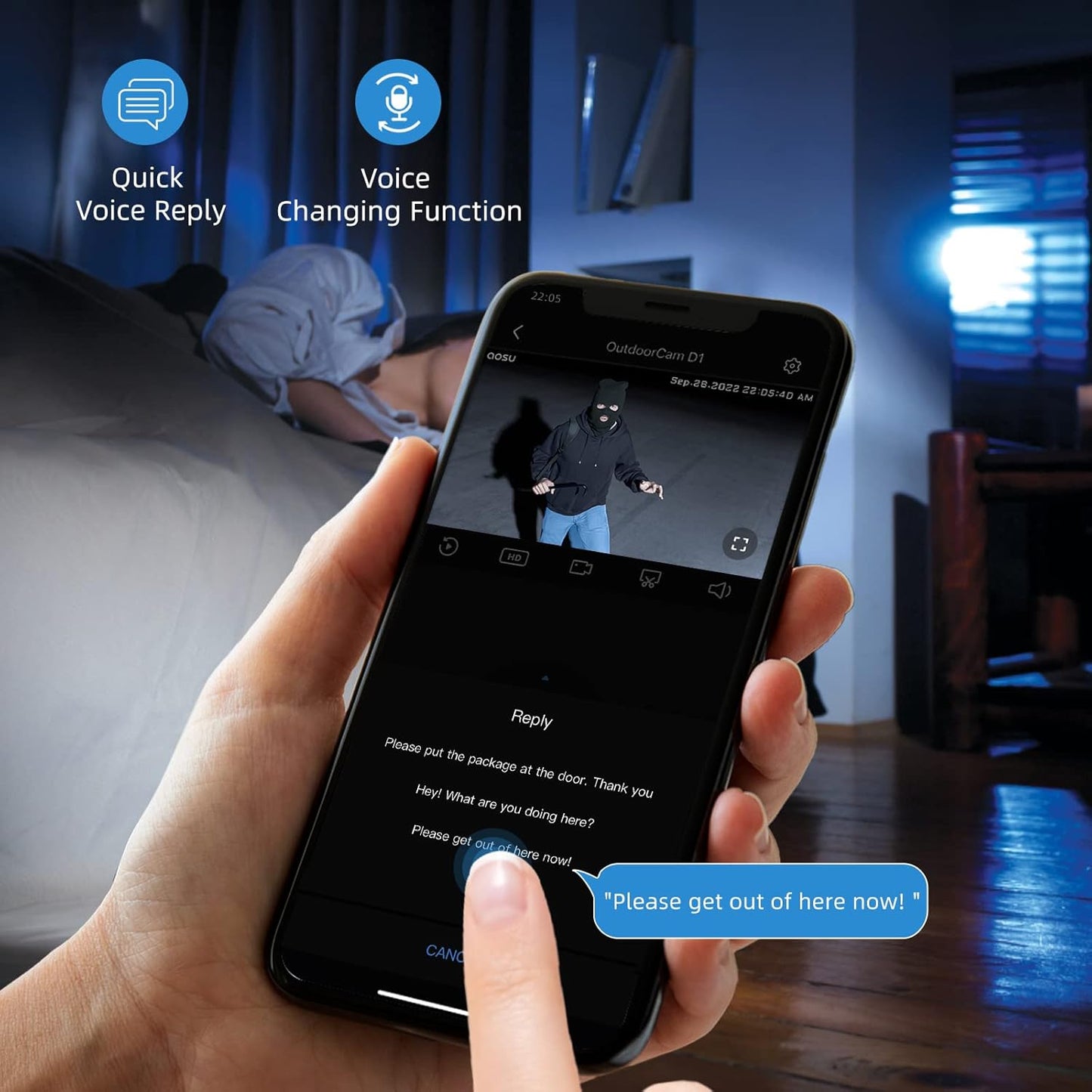 BNIB-AOSU 2K Outdoor Security Camera with 360° Pan-Tilt, WiFi Camera Surveillance Exterieur,-$50