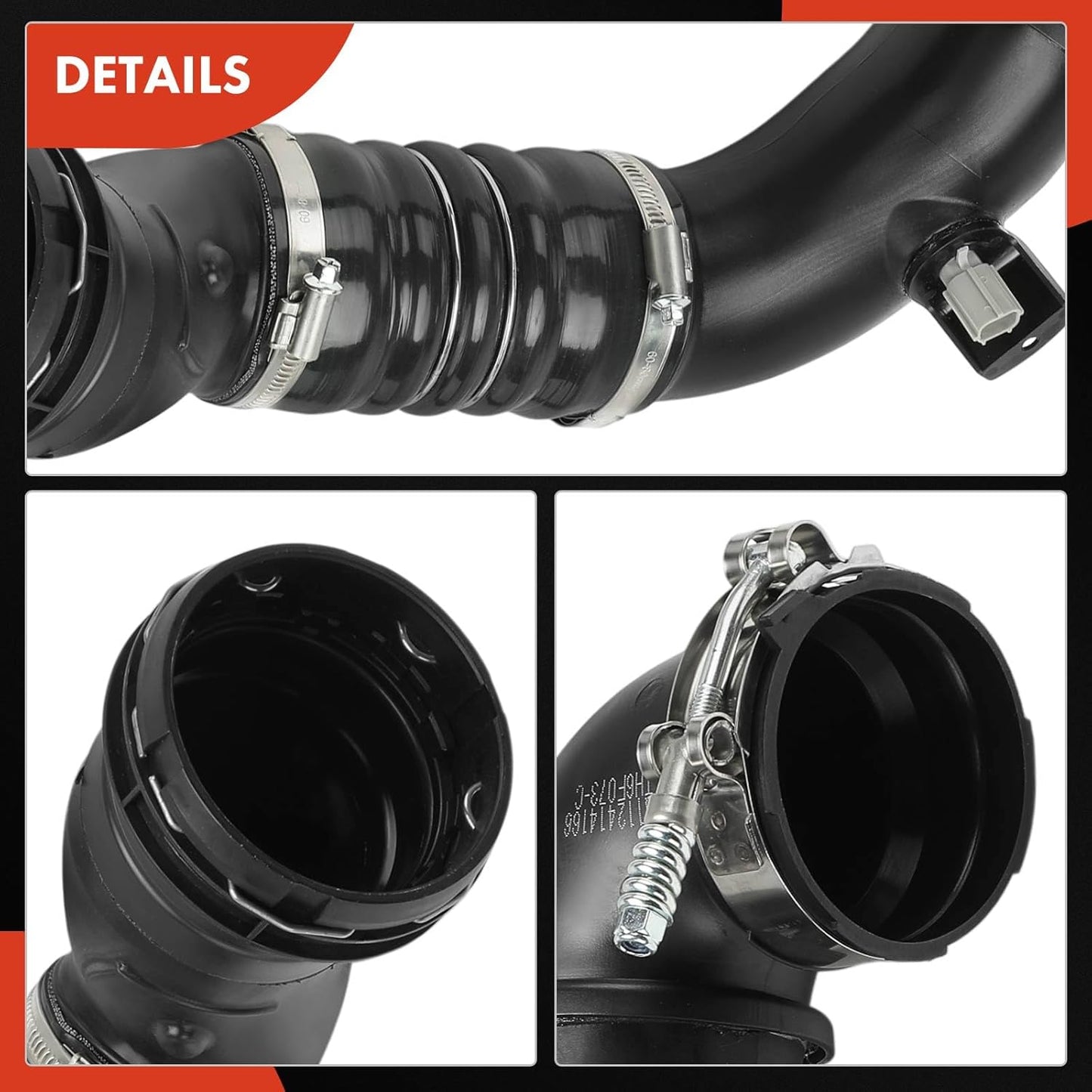 BNIB-Cold Side Intercooler Pipe Outlet Duct Hose w/IAT Compatible with Ford - 2011-2016 - F250,-$85