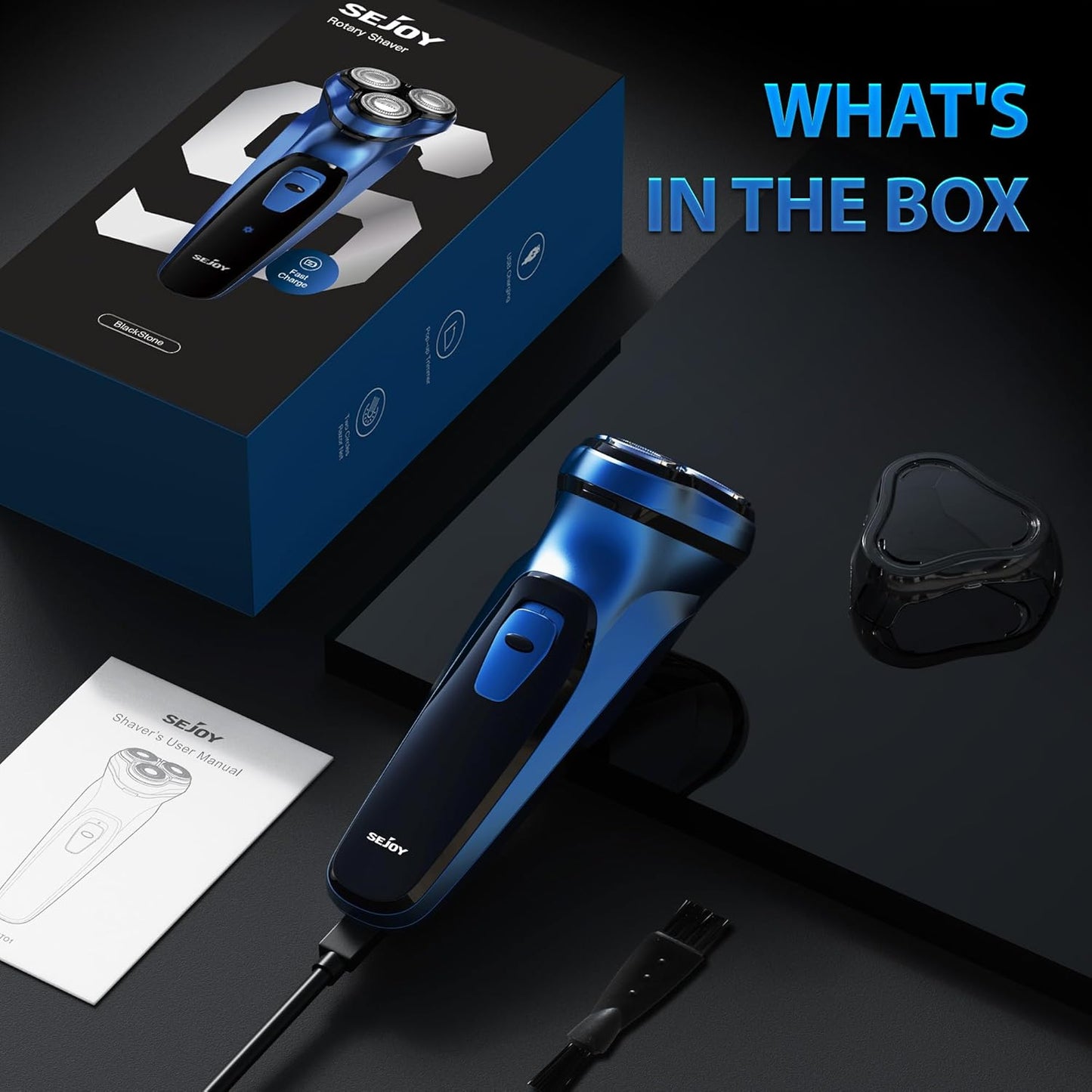 BNIB-Sejoy Electric Razor for Men,Electric Shavers for Men,Face Shaver, Cordless Washable,-$15