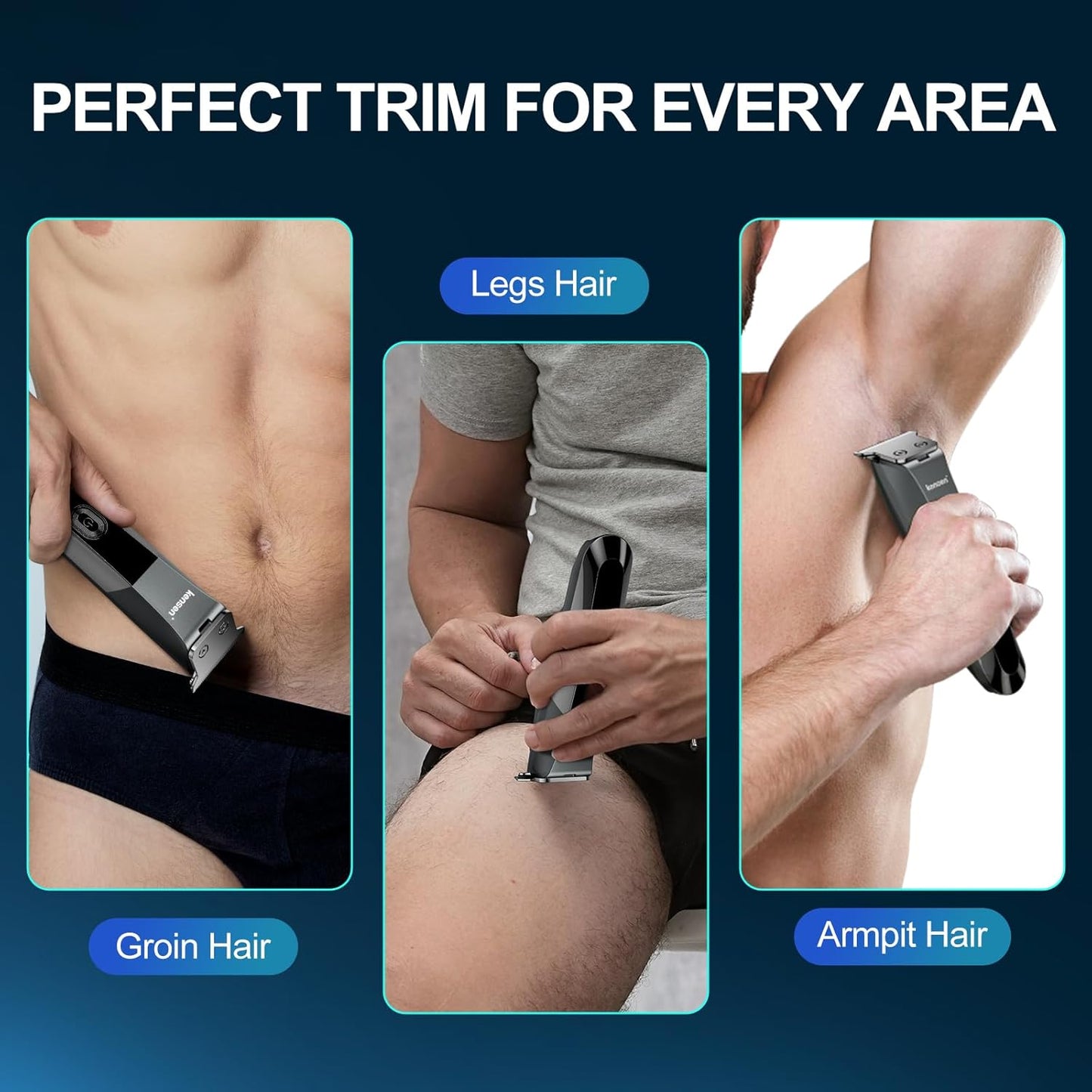 BNIB-Men's Body Hair Trimmer, kensen Manscape Body Hair Trimmer for Men