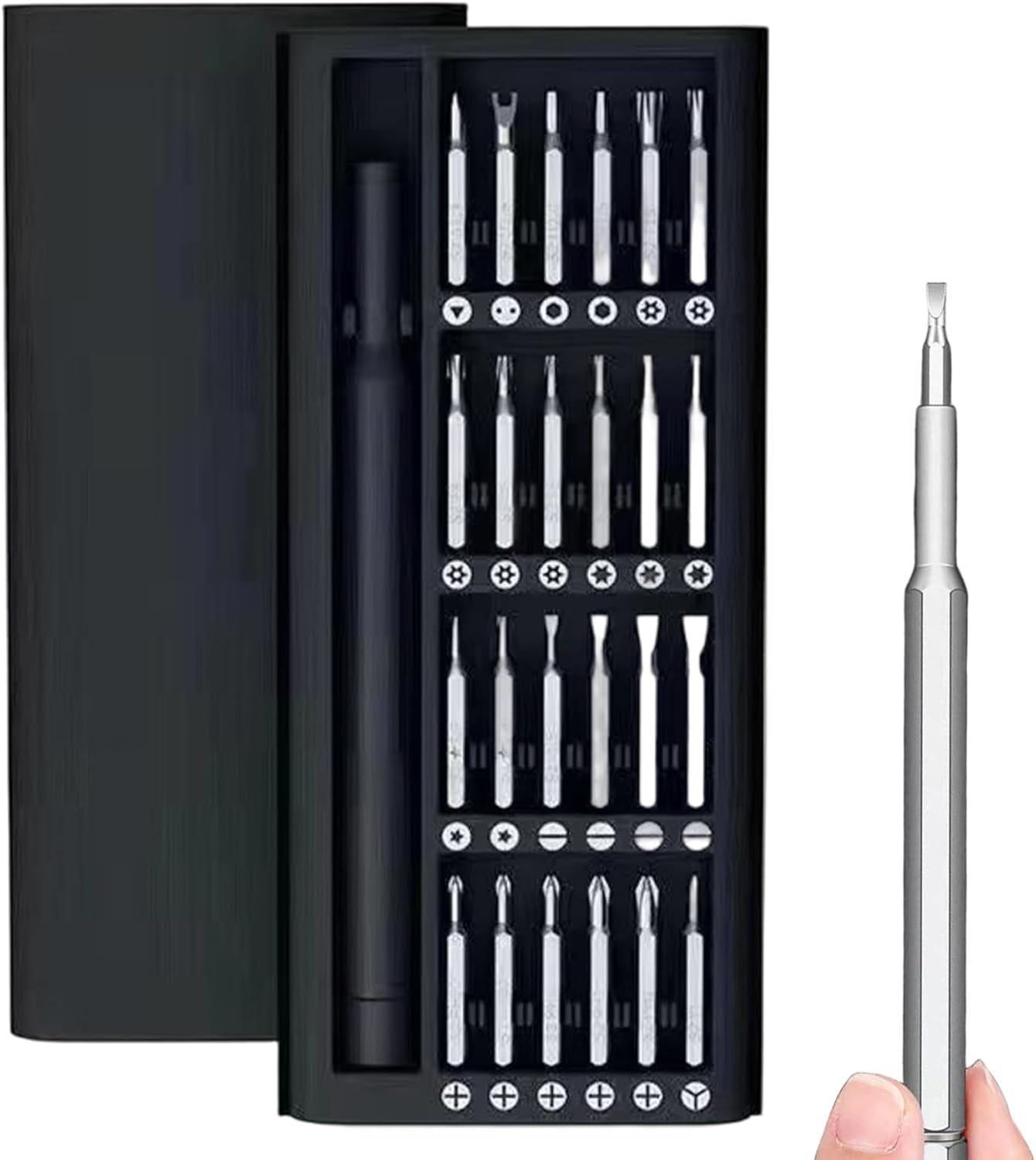 BNIB-Small Screwdriver Set 24 in 1 Magnetic Precision Screwdriver Set with Torx Flat Head Hex etc