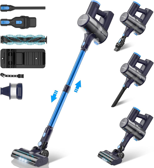 BNIB-Cordless Vacuum Cleaner, Powerful 6-in-1 Lightweight Stick Vacuum Up to 45mins Runtime