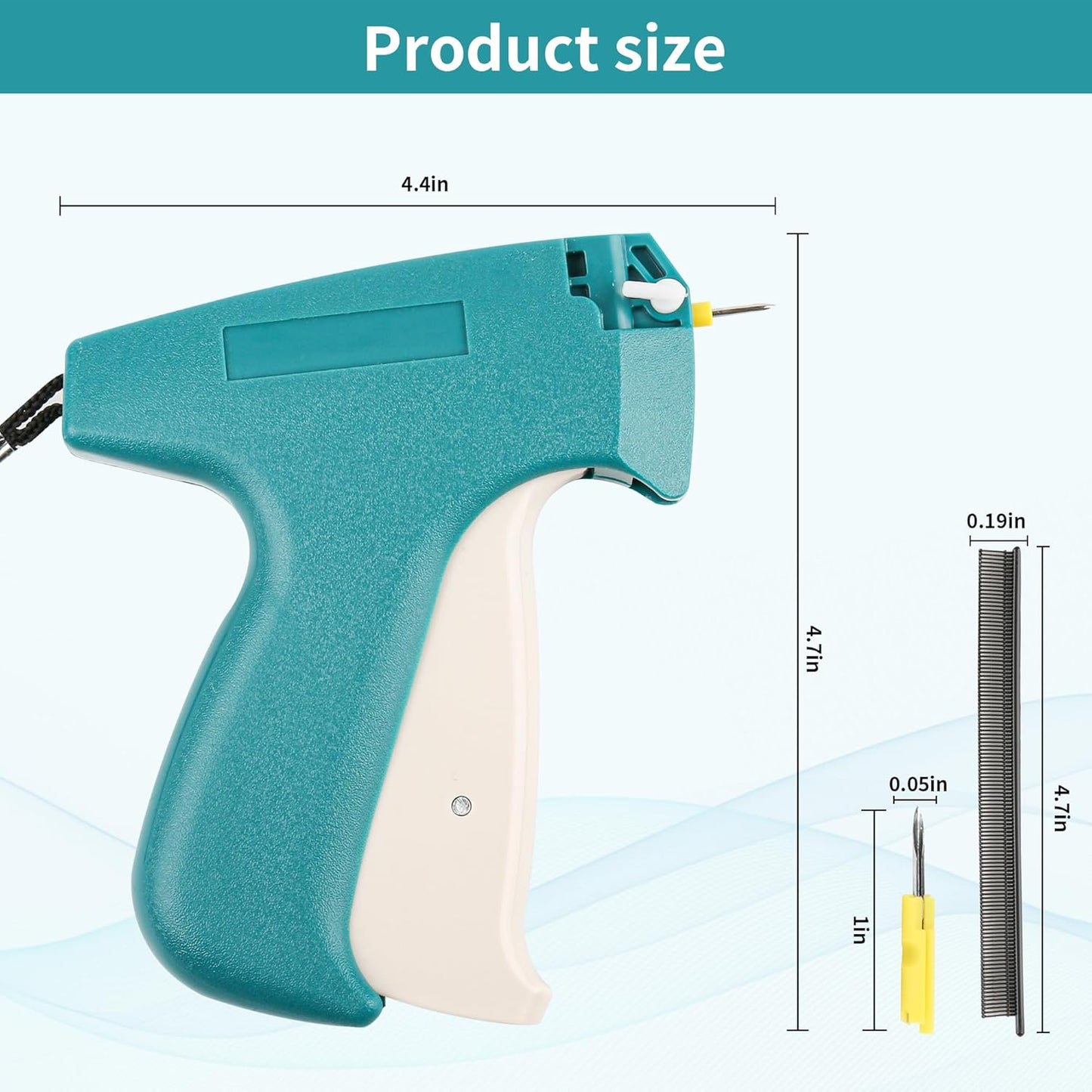 BNIB-Stitch Gun,Micro Stitch Gun for Clothes,Mending Quilting Stitch Tag Gun with2 Needle, (Green),