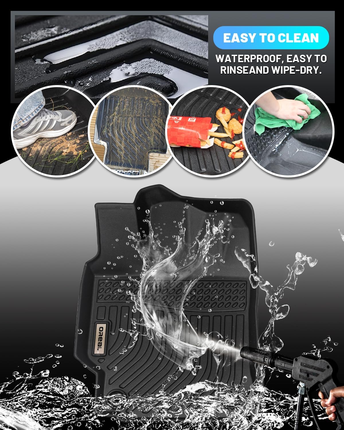 BNIB-orealtrend Car Mats Replacement for Floor Liners Hyundai Santa FE Sport 2013-2018 Heavy Duty -$100