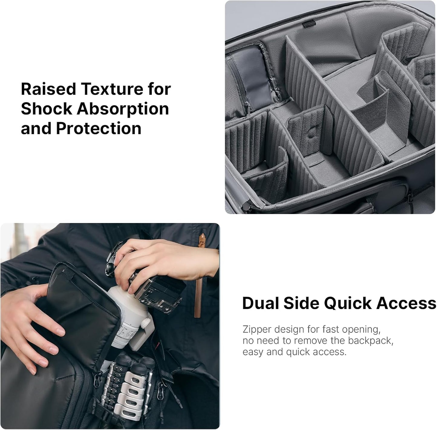 BNIB-ULANZI BP10 35L Hardshell Camera Backpack – Splash-proof Anti-Theft DSLR/Drone/Laptop Bag