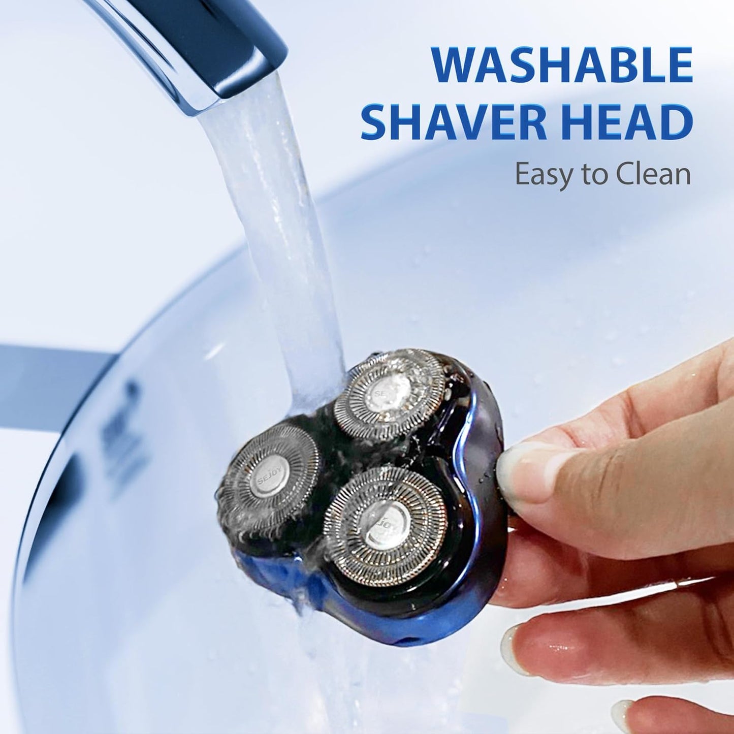 BNIB-Sejoy Electric Razor for Men,Electric Shavers for Men,Face Shaver, Cordless Washable,-$15