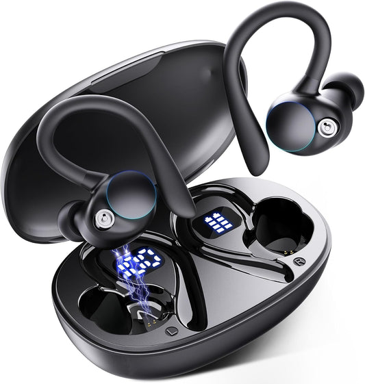 BNIB-YYK-580 True Wireless Earbuds Bluetooth 5.3 Wireless Earbuds with Charging Case, Waterproof IPX7,