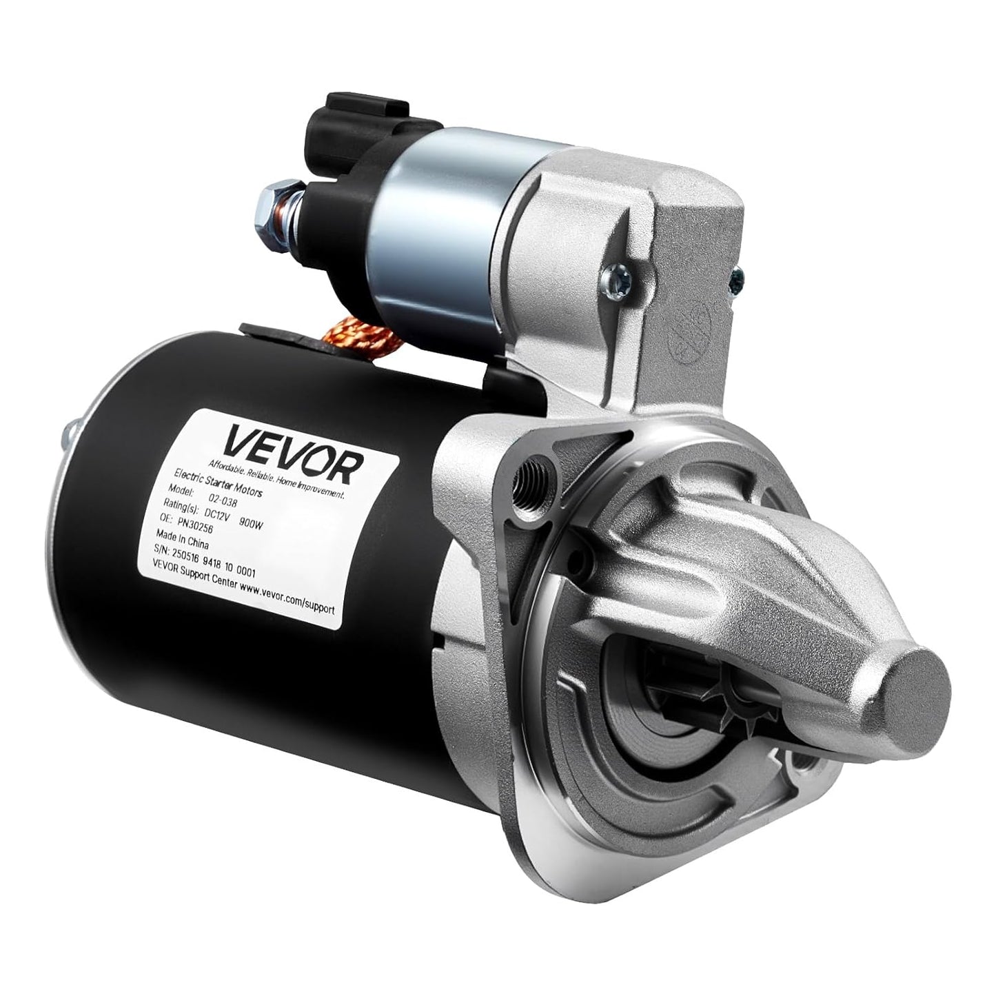 VEVOR 30256 Starter Motor, Fits Hyundai Accent 1.6L 2013-2017, Kia Rio 1.6L 2013-2015 Non Start-Stop,-$55