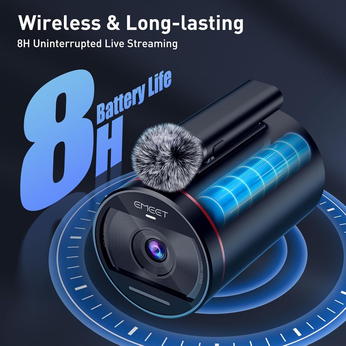 OPen Box EMEET Streamcam One Wireless Streaming Camera, 1080P HD Webcam with Sony Sensor,-$120