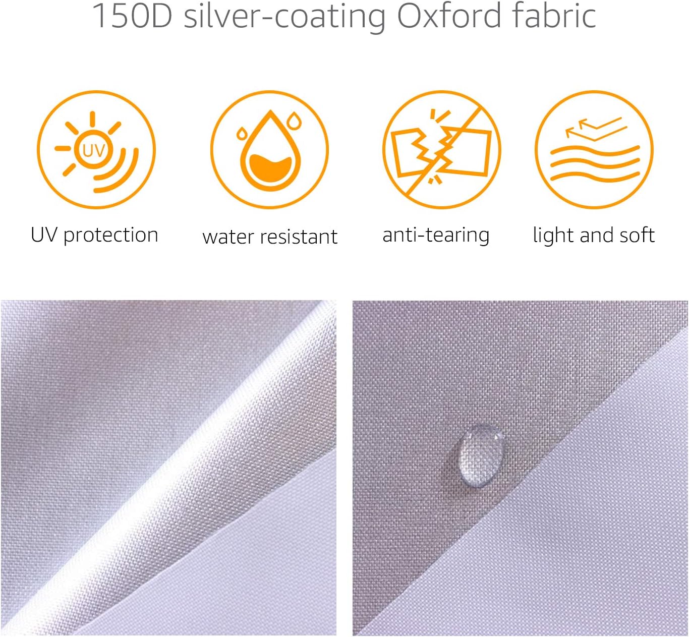 BNIB-Amazon Basics Silver Weatherproof Car Cover - 150D Oxford, Sedans up to 170"