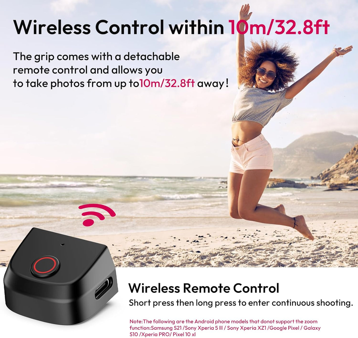 BNIB-ULANZI Magnetic Phone Grip Selfie Phone Tripod Mount MA35, 2-in-1 Magnetic Phone Clip Camera Grip Handle