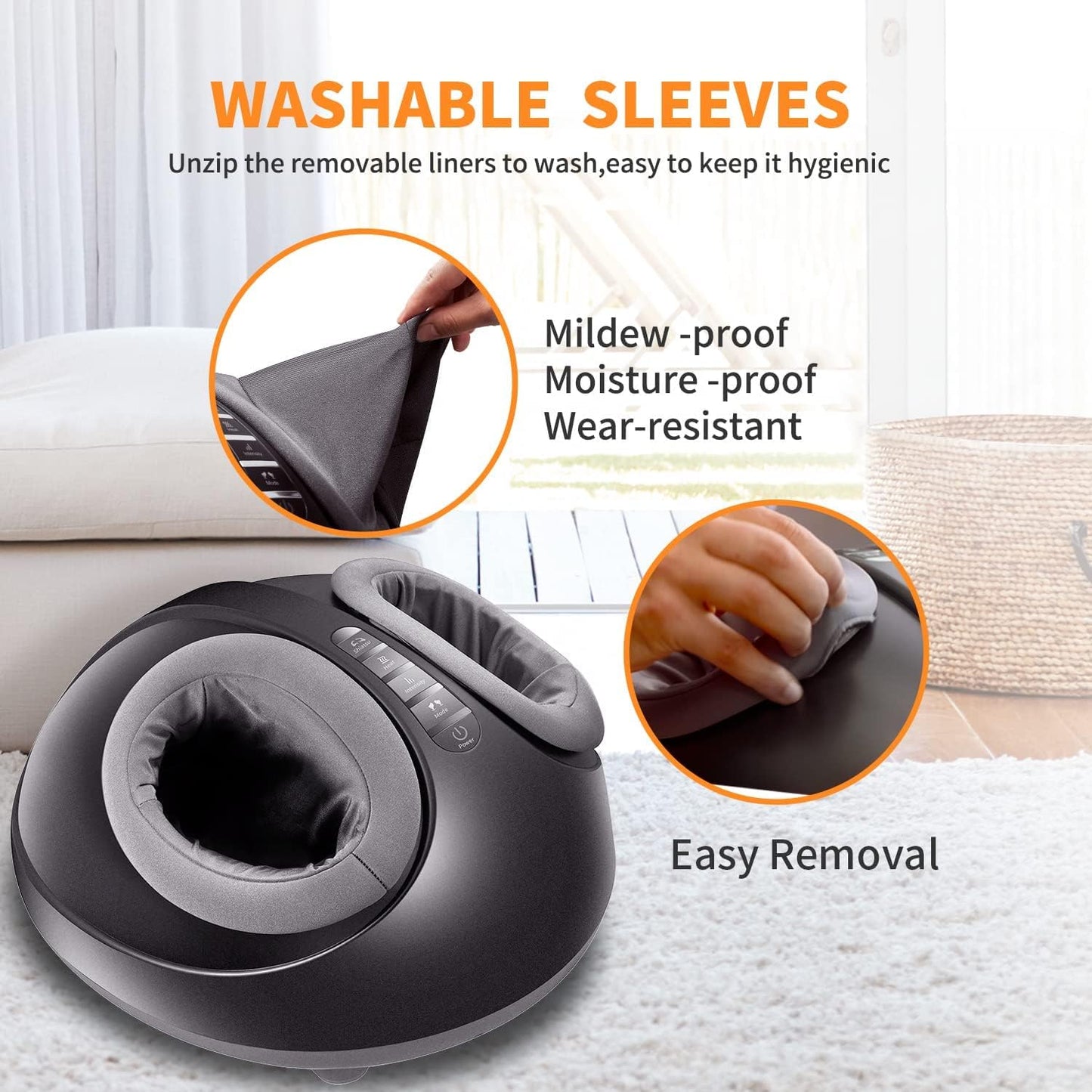 BNIB-Mynt Foot Massager Machine w/Heat and Deep-Kneading,Compression,Shiatsu,Fits up to Men Size 13