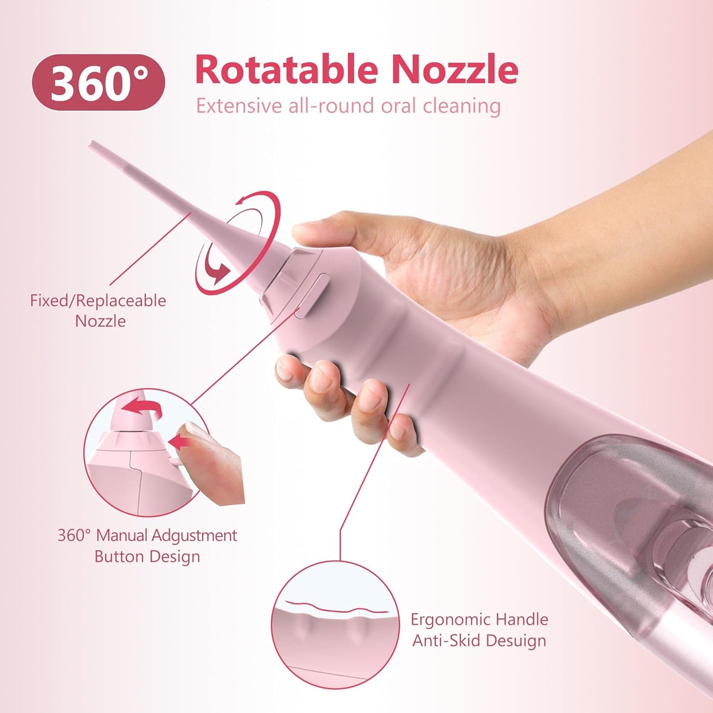 BNIB-Sejoy Water Dental Flossers for Teeth Cleaning, Electric Oral Irrigator for Teeth Rechargeable Cordless,-$20