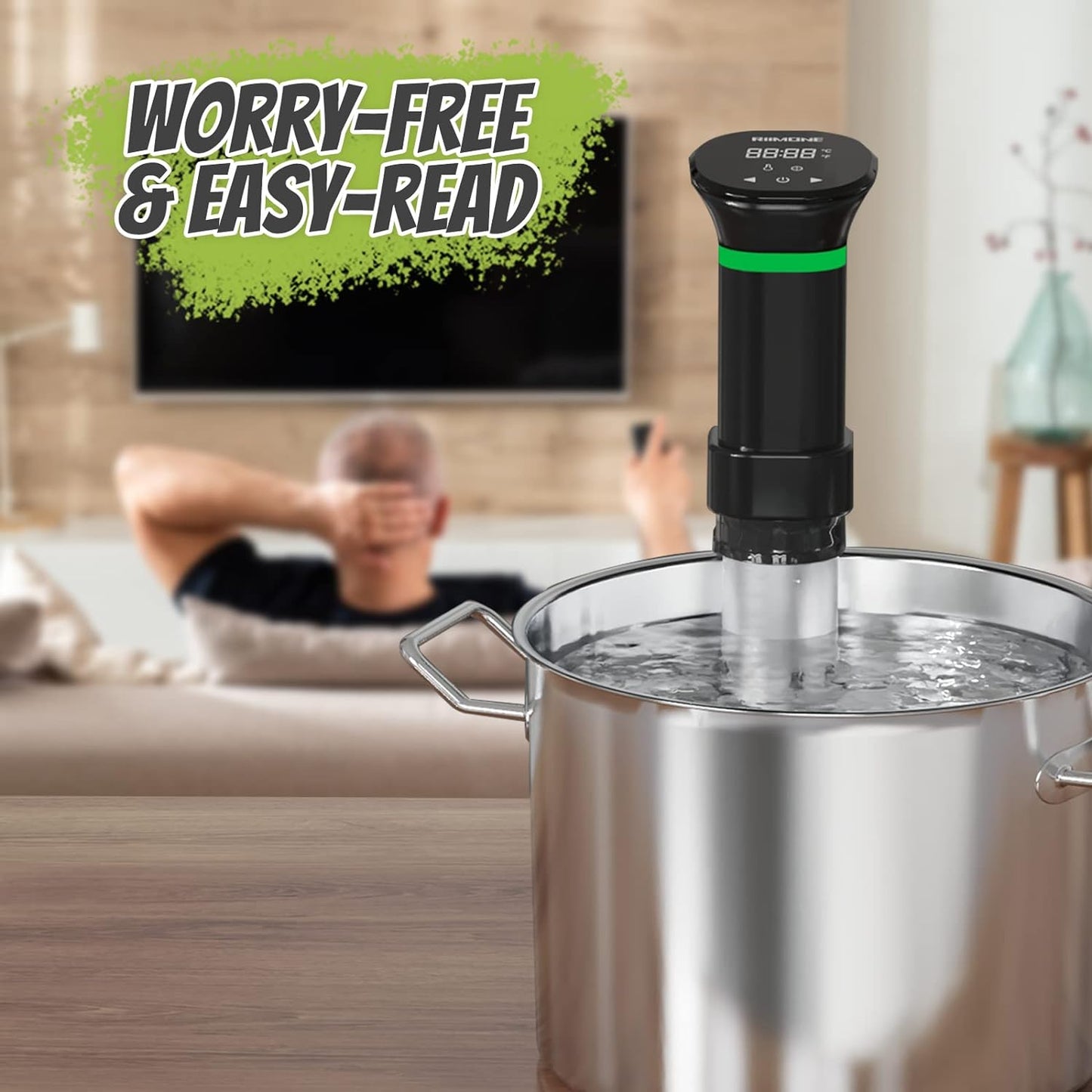 Brand New-RIIMONE Sous Vide Cooker, Souvee Immersion Circulators for Home Precise Cooking,-$60