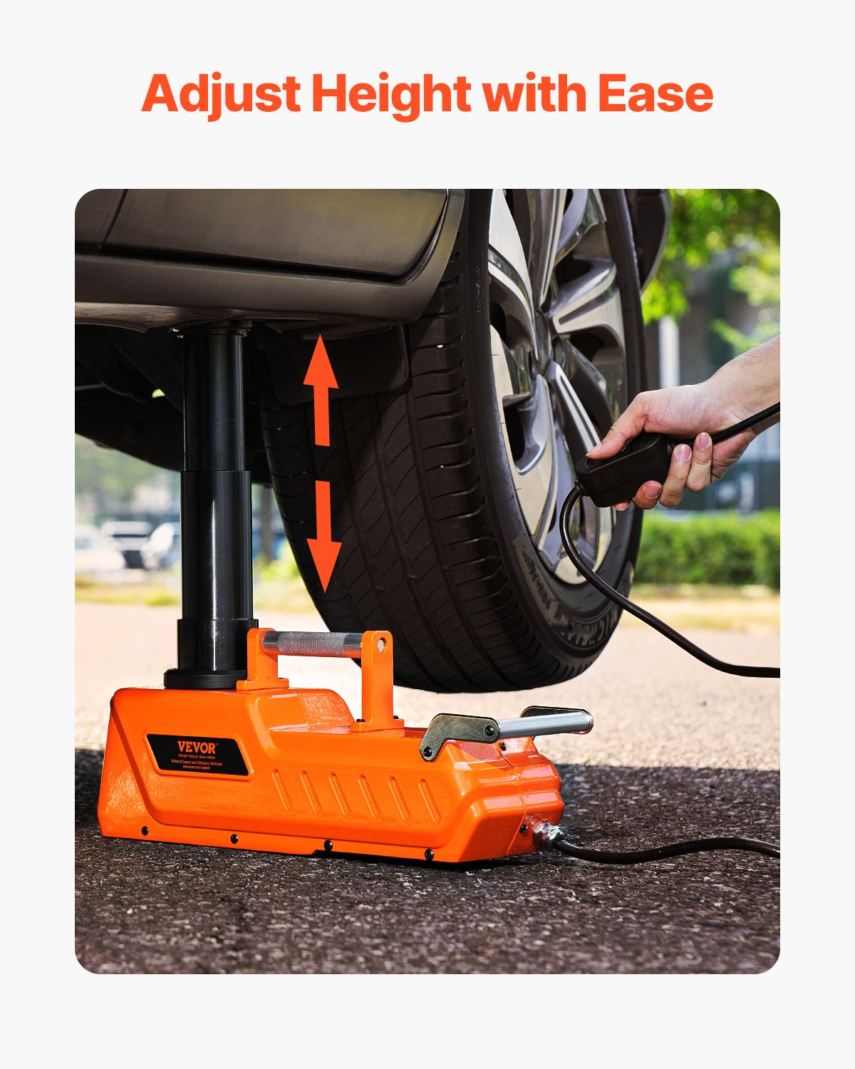 VEVOR Electric Car Jack, 15 Tons /33000 lbs, Adjustable Hydraulic Jack Lift with High Load Capacity,-$140