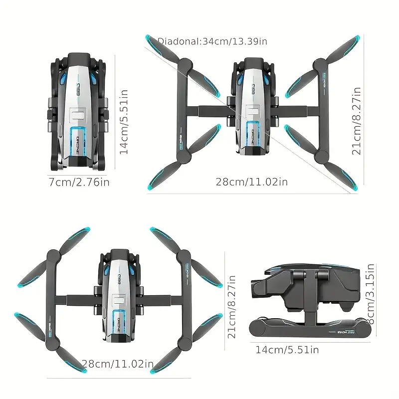 Brand New S188 Mini Foldable Drone – The Ultimate Aerial Photography Companion & Holiday Gift,-$75