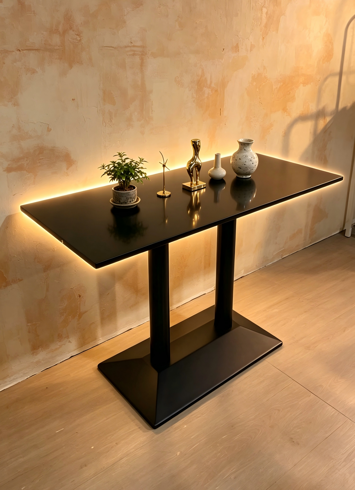 Brand New Assembled Console Table, Dining Table, Desk, Black -$100