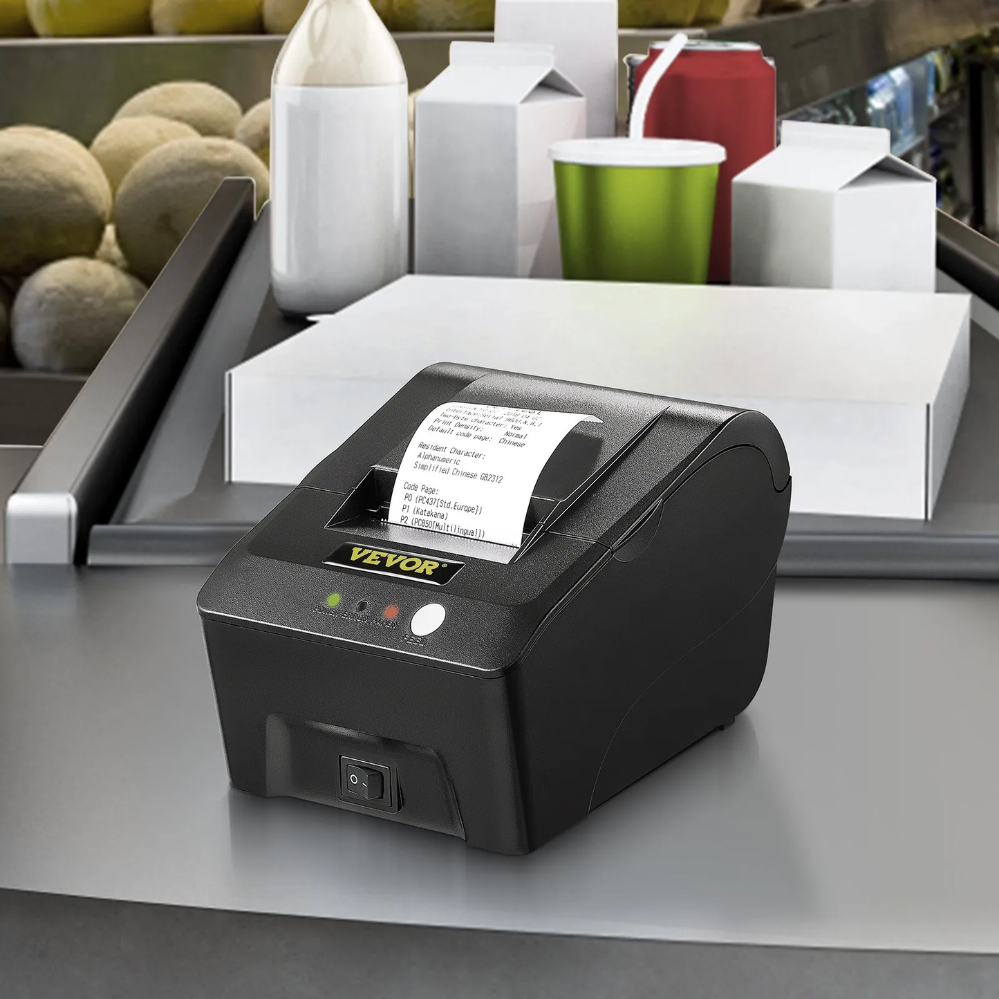 VEVOR Printer Receipt, 58mm Thermal Printer, ESC/POS Command Thermal Receipt Printer