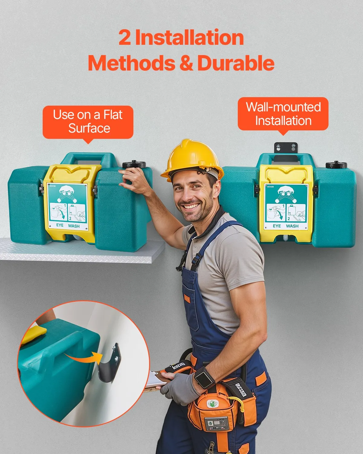 VEVOR Portable Eye Wash Station 8-Gallon OSHA-Approved Emergency Eyewash Station,-$85