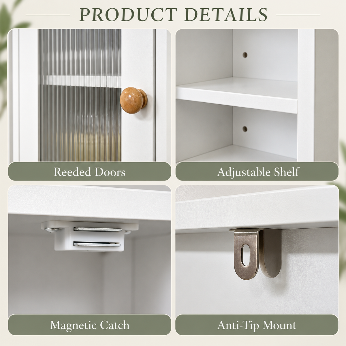 Brand New – Fully Assembled Over-the-Toilet Storage Cabinet – White -$120