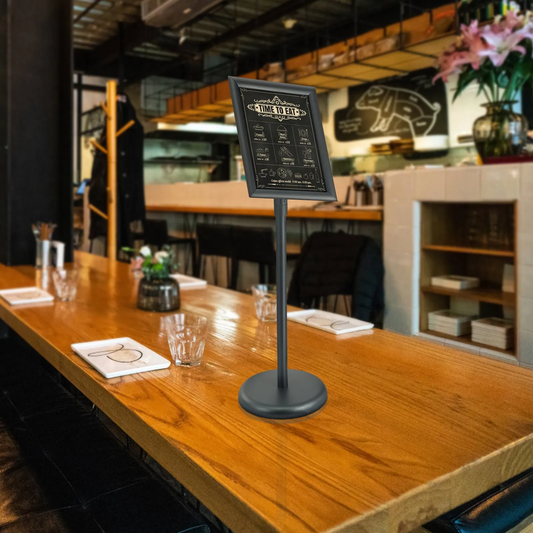 VEVOR Pedestal Sign Holder, 8.5 x 11 Inch Vertical and Horizontal Adjustable Poster Stand,-$20