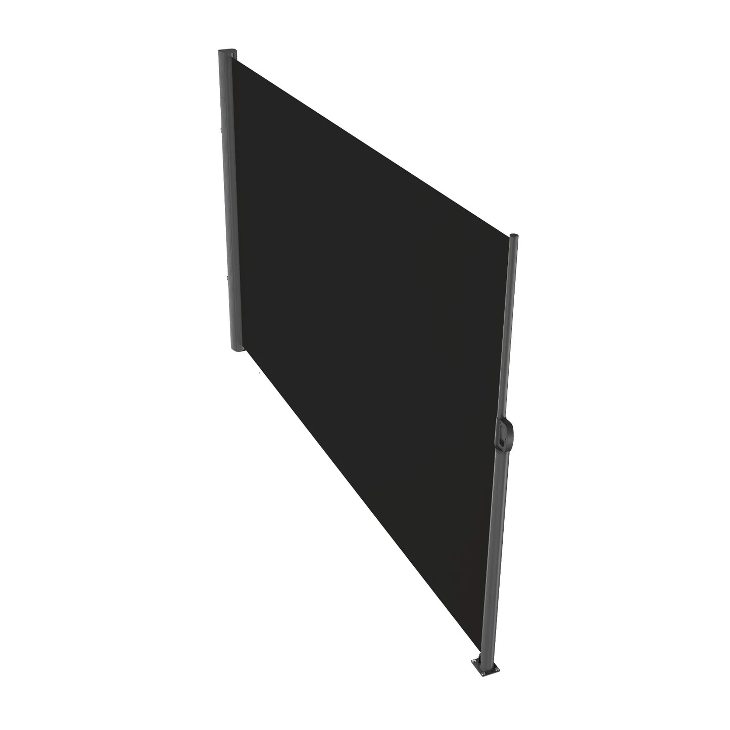 VEVOR Retractable Side Awning 118" x 63", Retractable Patio Screen Waterproof, Divider Black,-$90