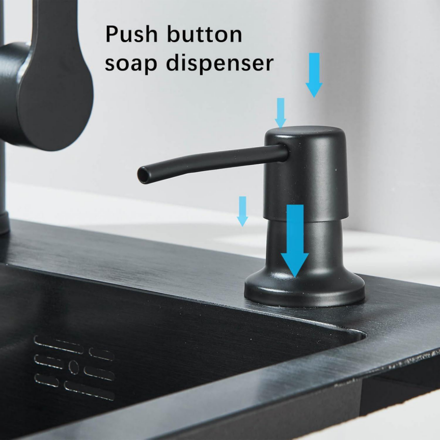 BNIB-Single Bowl Stainless Steel Kitchen  and Multiple Accessories,Black 21.65 x 17.7 x 8.27 in,-$120