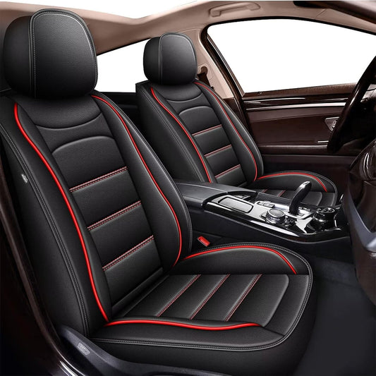 BNIB-Seat Covers for Volkswagen Taos 2022 2023 2024: 5 Seats Full Set Leather Car Seat - Redline,-$150