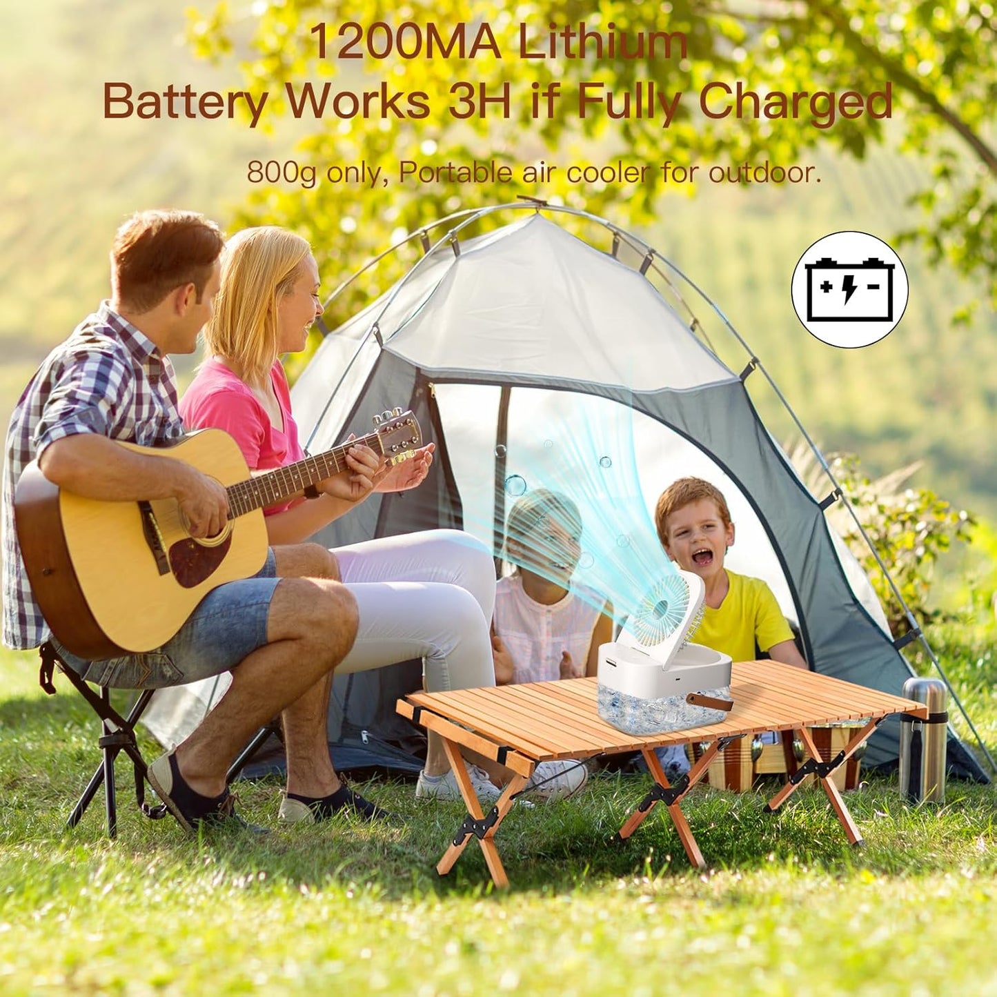 BNIB-Portable Air Conditioners, Soves Room Cooler Air Conditioner [Rechargeable & 2.5L Water Tank],
