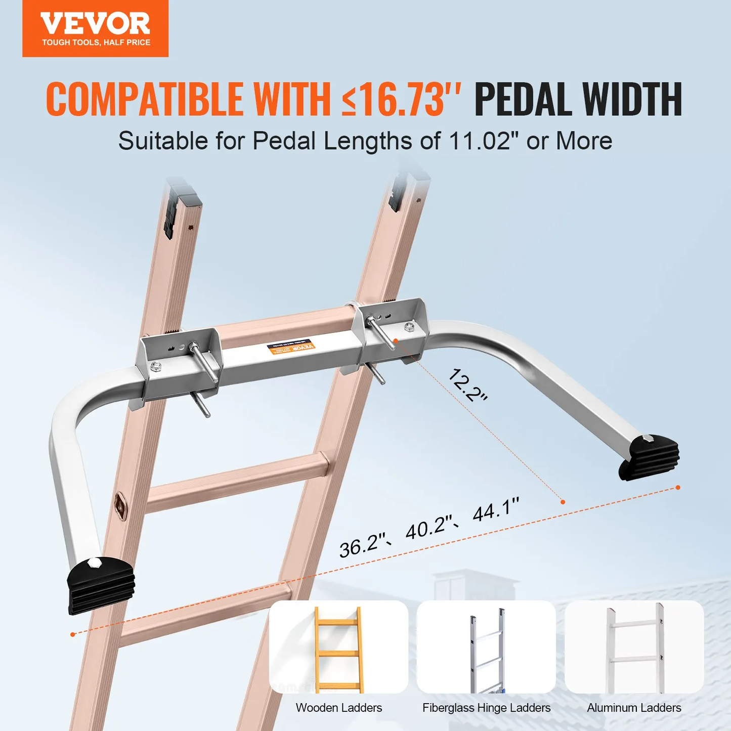 VEVOR Ladder Stabilizer, Extension Ladder Standoff, Heavy Duty Wing Span/Wall Ladder Accessories,-$40