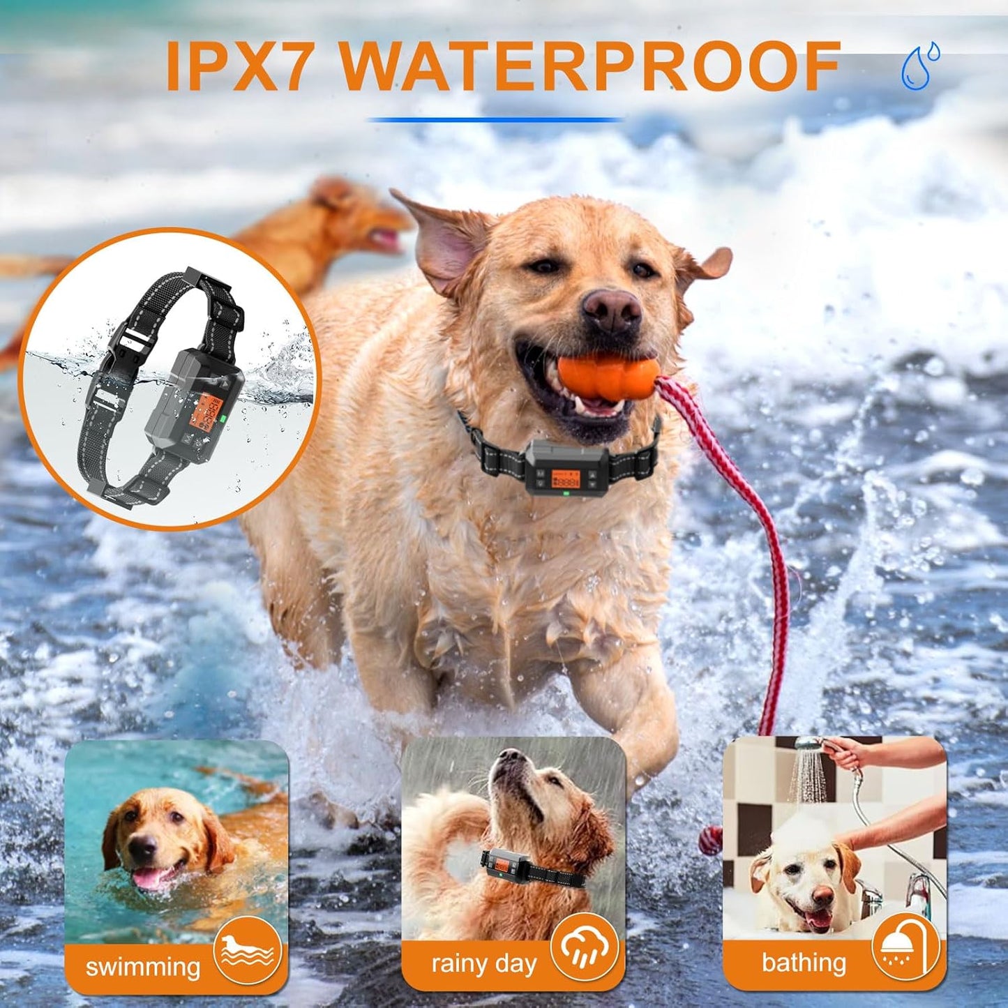 BNIB-GPS Wireless Dog Fence System,33-999 Yards Electric Fence Boundary Collar
