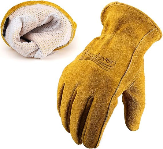 BNIB- Gardening Work Gloves Leather,Garden Men Women Thorn Proof Cowhide Gardening Gloves,-$10/pair